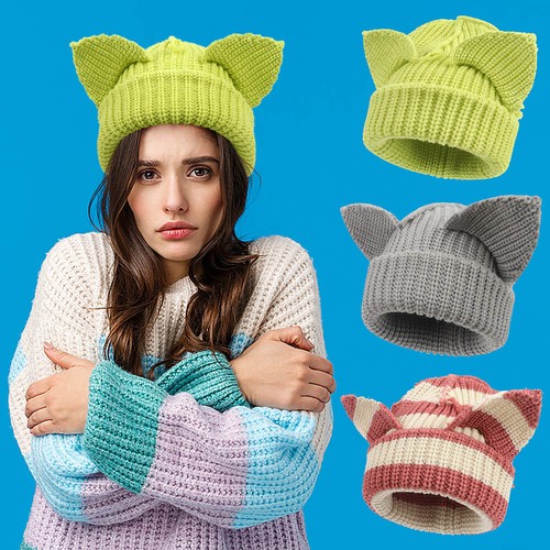 Women winter beanie cute - beanie,