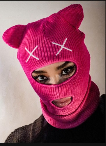 Cat burglar balaclava pink - balaclava,