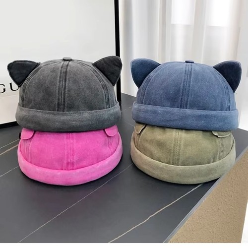 Stylish cat ear plain - plain, skull