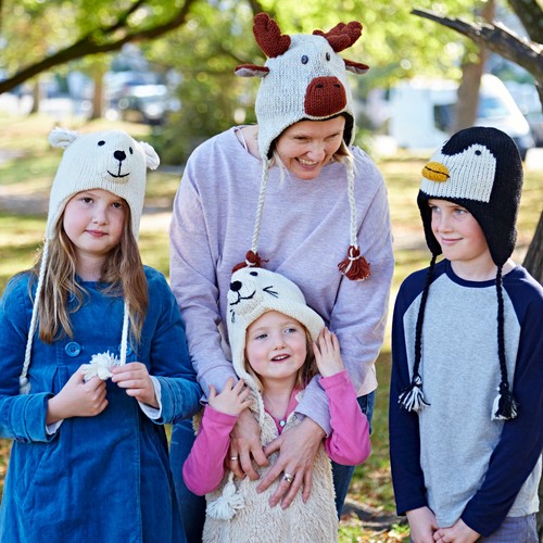 Woollen animal winter hat - winter, 27