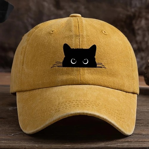 Cute cat print baseball - cute,