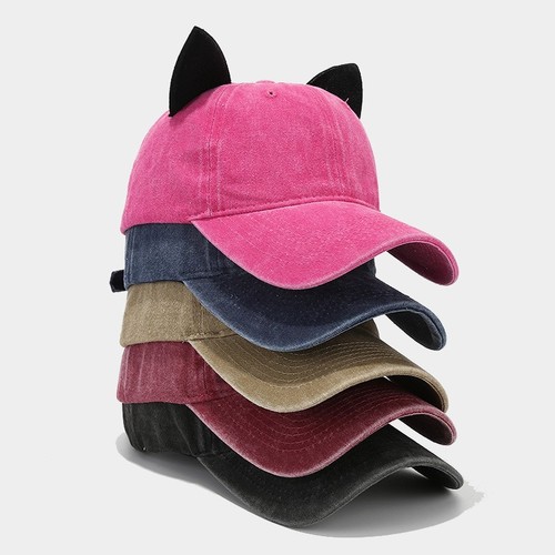 Cat ear soft top baseball - ear,