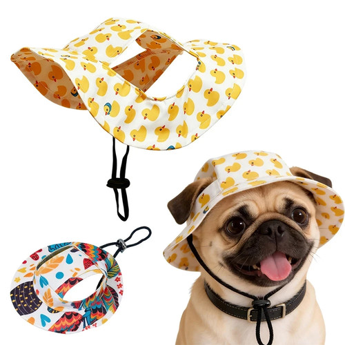 Cute printed dog hat - printed,