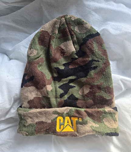 Cat camouflage knit beanie - camouflage,