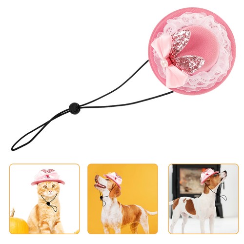 Pink easter pet hat adjustable - hat,