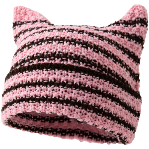 Warm acrylic yarn beanie - warm,
