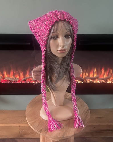 Crocheted kitty ears hat - hat, with