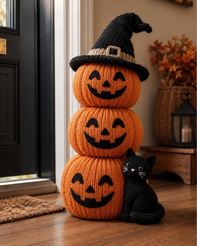 Halloween stacked pumpkin - halloween,