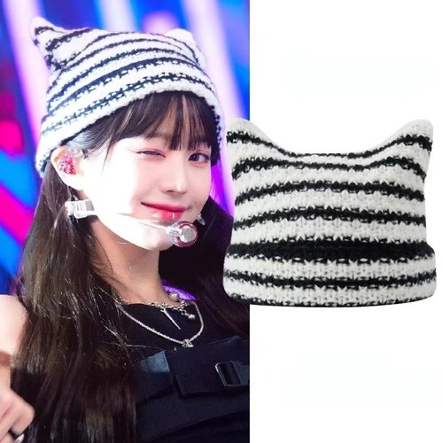 Cat ear beanie y2k harajuku - cat,