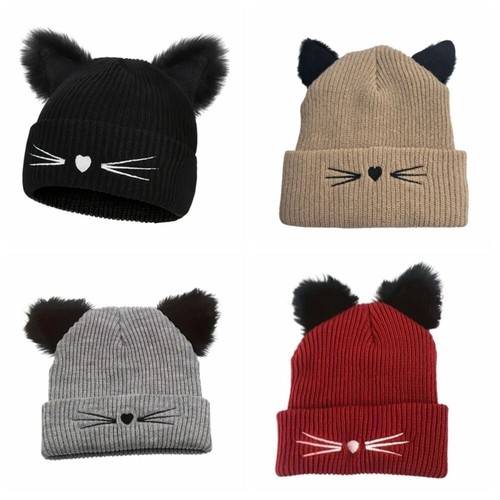 Cute cat ear beanie hat - cute,