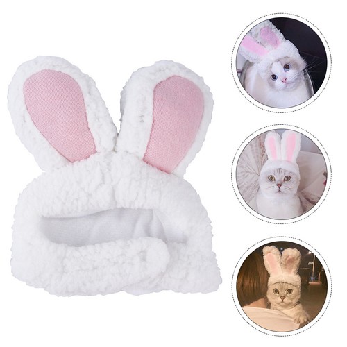 Pink plush pet hat with - hat,