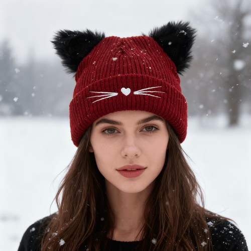 Cat beanie hat - cat,