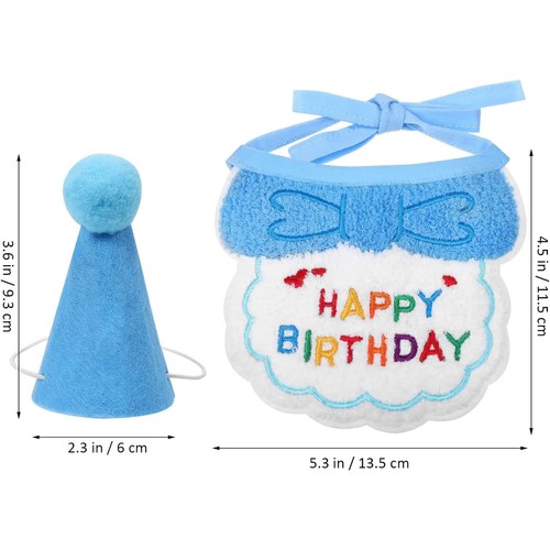2pcs cat dog birthday bandana - cat,