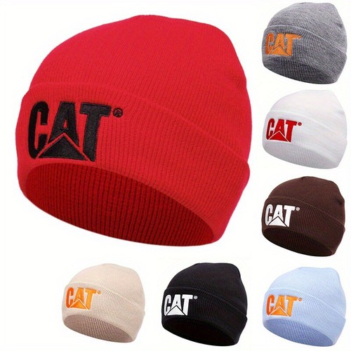 Letter cat embroidered cuffed - embroidered,