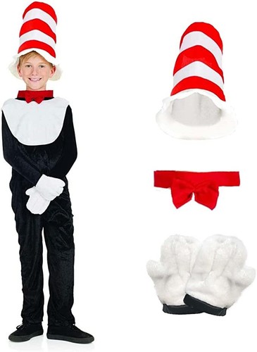 Kids black cat - black, hat