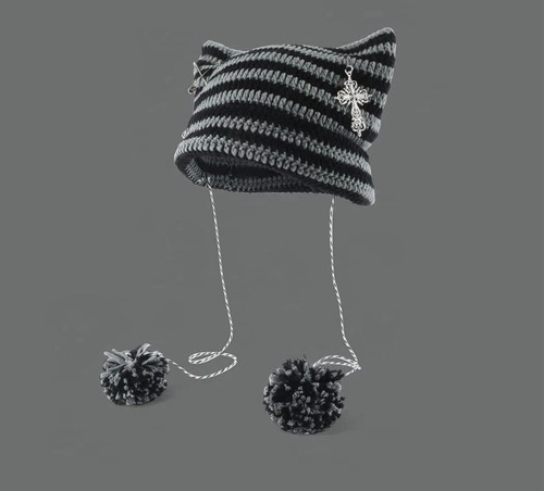 Grunge beanies crochet - beanies, knitted