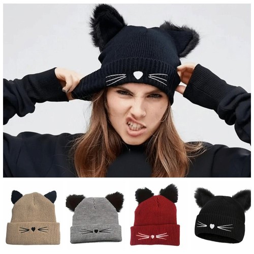 Cute cat ear - hat, women