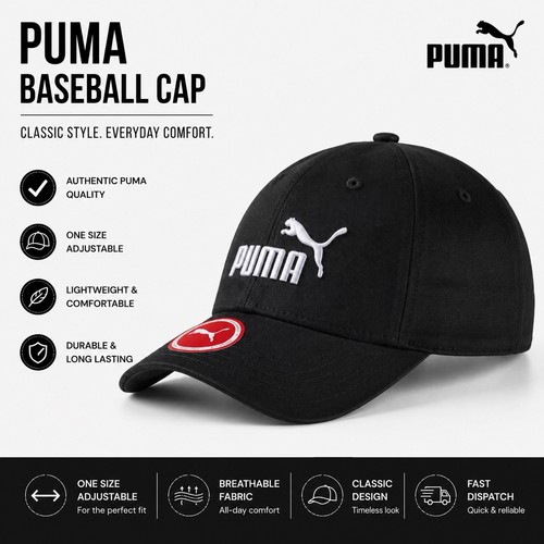 Puma baseball cap black - puma,