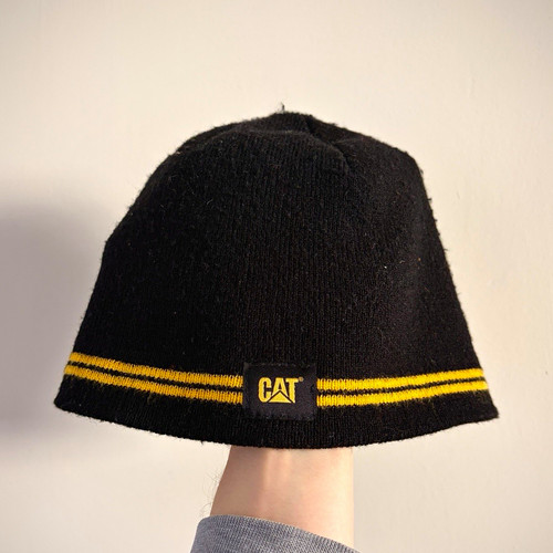 Caterpillar cat black knitted - caterpillar,
