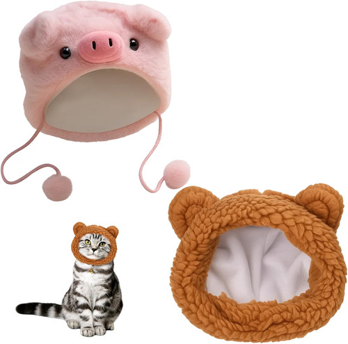 Cat hat pcs bear and - bear, rabbit