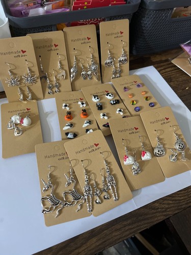 Halloween earrings hook dangle