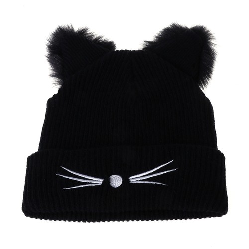 Lovely cats ears knitted - cats, hat