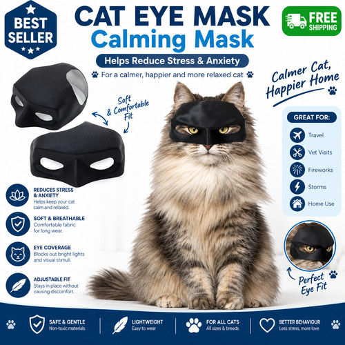 Cat bat mask printed - 3d,